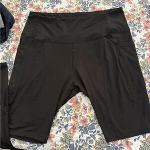 2 pair Black Women’s High-Waist Bike Shorts